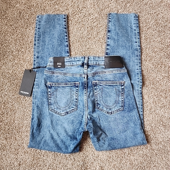 NWT  True Religion Women's Collette Slim Straight fit jean Sz 25 NWT  mid rise - Picture 10 of 13
